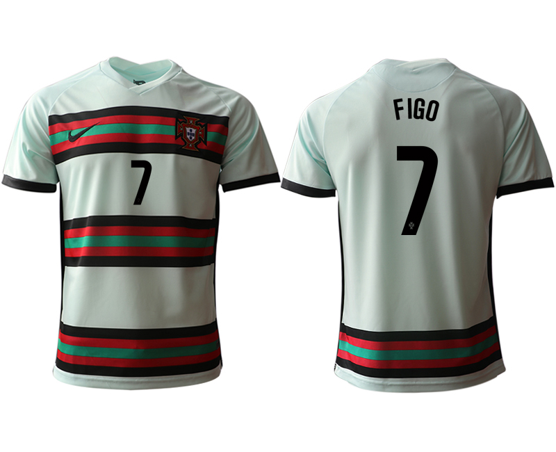 Men 2021 Europe Portugal away AAA version #7 white soccer jerseys